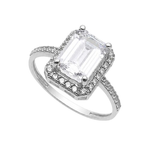 ΡΟΖΕΤΑ ΛΕΠΤΗ EMERALD CUT 14Κ ΚΩΔ.3799