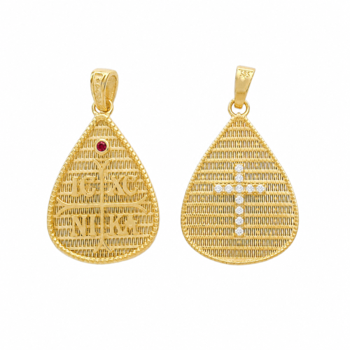 b4af3a88-2bf8-41b0-a78b-b8ff902f056c ΦΥΛΑΧΤΟ ΔΑΚΡΥ 9Κ IC XC NIKA ΔΙΠΛΗΣ ΟΨΕΩΣ ΜΕ ΖΙΡΓΚΟΝ ΚΩΔ.4484