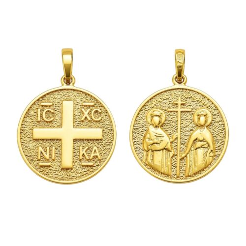 c83c2b71-8135-4d30-ac17-a3cc26560072 ΦΥΛΑΧΤΟ IC XC NIKA ΣΤΡΟΓΓΥΛΟ ΔΙΠΛΗΣ ΟΨΕΩΣ 14Κ ΚΩΔ.3967