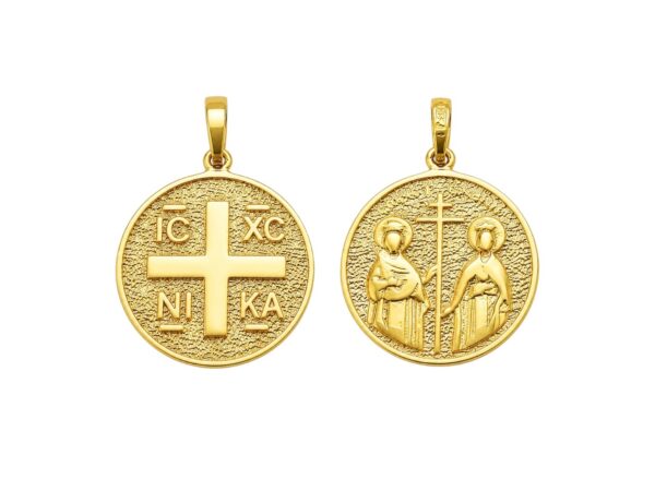 ΦΥΛΑΧΤΟ IC XC NIKA ΣΤΡΟΓΓΥΛΟ ΔΙΠΛΗΣ ΟΨΕΩΣ 14Κ ΚΩΔ.3967
