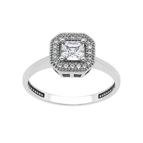ΡΟΖΕΤΑ ΔΑΧΤΥΛΙΔΙ ΤΕΤΡΑΓΩΝΗ ΠΕΤΡΑ 14Κ ΚΩΔ.3845